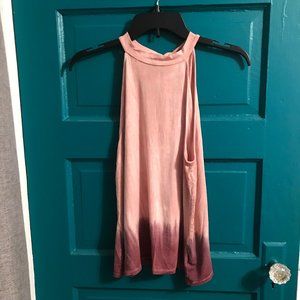 Ombre High Neck Tank Top